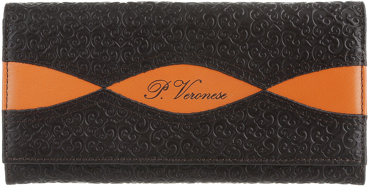 Портмоне женское Paolo Veronese Шоколад, цвет: темно-коричневый. PV-NK013-PR0032-000