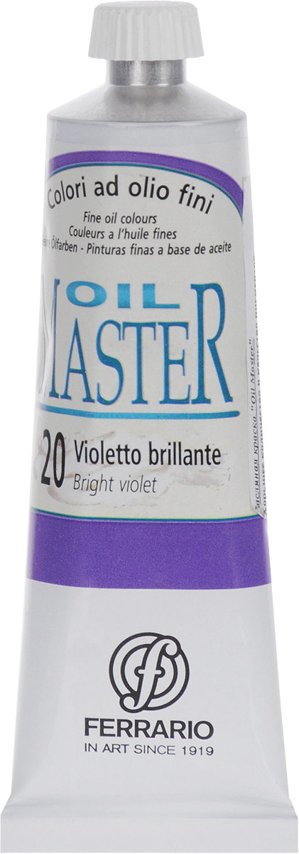 Ferrario Краска масляная Oil Master цвет №20 бриллиантовый фиолетовый