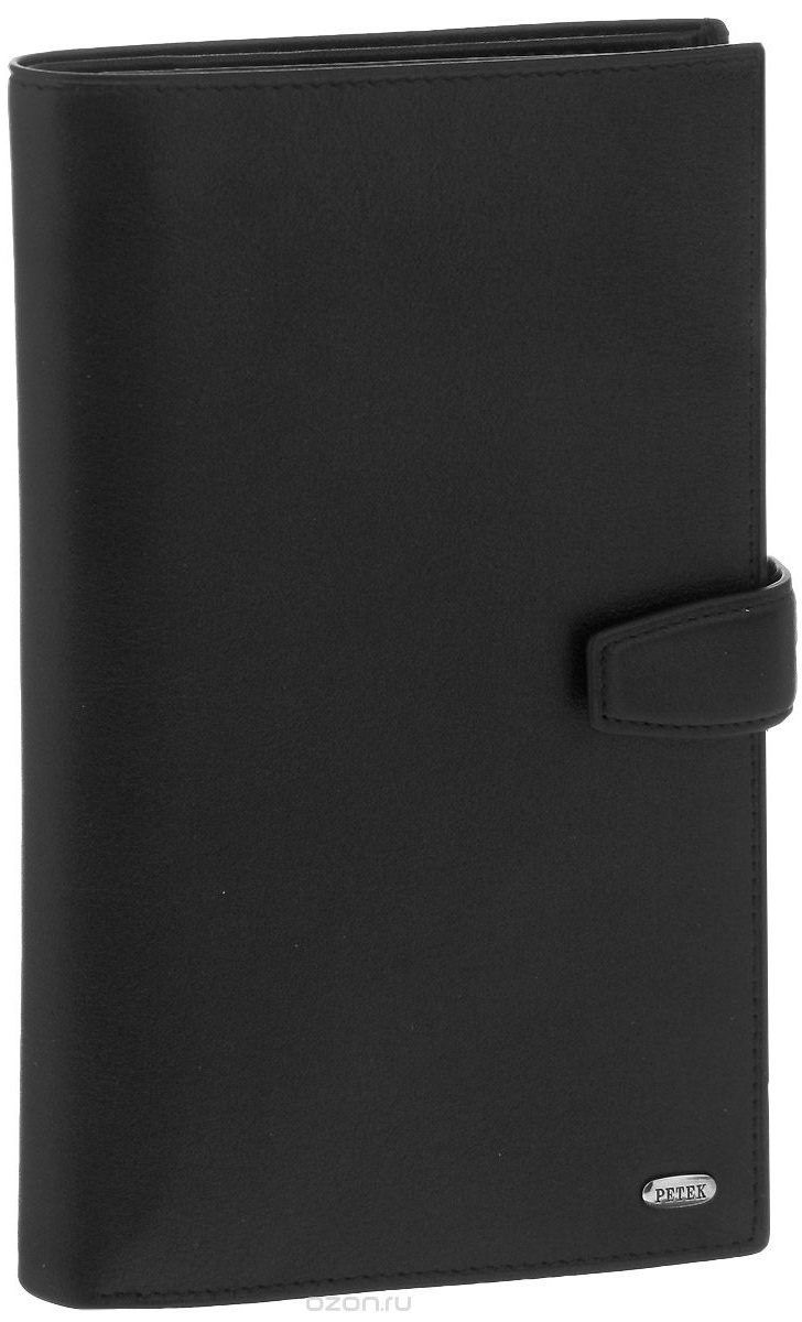 Бумажник мужской Petek 1855, цвет: черный. 558.000.01