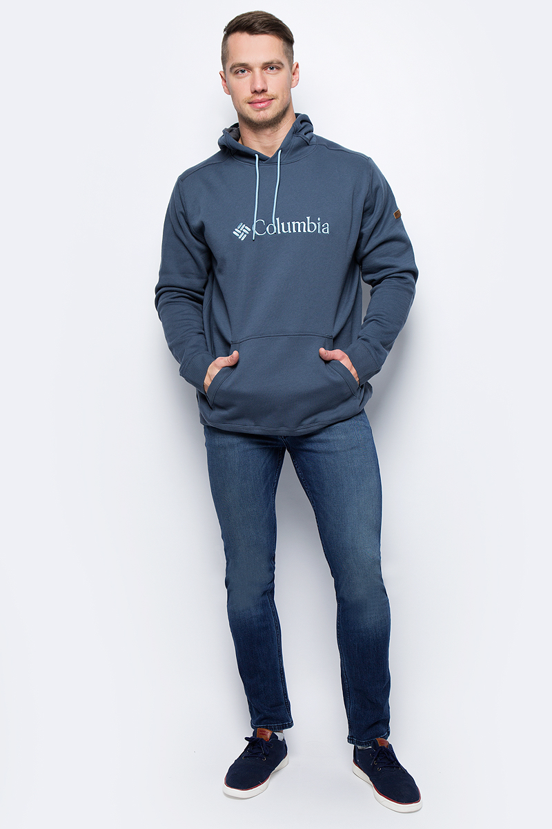 Толстовка муж Columbia Basic Logo Ii Hoodie M, цвет: темно-синий. 1681661-435. Размер S (44/46)1681661-435 Толстовка муж Columbia Basic Logo Ii Hoodie M, цвет: темно-синий. 1681661-435. Размер S (44/46)1681661-435Мужской хлопковый джемпер с капюшономс подкладкой из флиса.