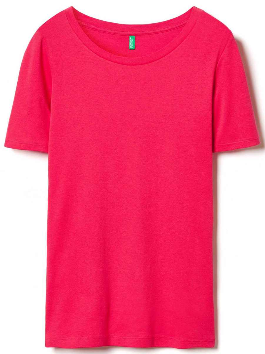 Футболка женская United Colors of Benetton, цвет: красный. 3GA2E1G21_3A8. Размер M (44/46)3GA2E1G21_3A8 Футболка женская United Colors of Benetton, цвет: красный. 3GA2E1G21_3A8. Размер M (44/46)3GA2E1G21_3A8Футболка женская United Colors of Benetton выполнена из качественного материала. Модель с круглым вырезом горловины и короткими рукавами.