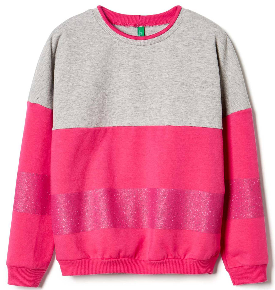 Джемпер для девочки United Colors of Benetton, цвет: серый. 3I1KC13AL_901. Размер 1503I1KC13AL_901 Джемпер для девочки United Colors of Benetton, цвет: серый. 3I1KC13AL_901. Размер 1503I1KC13AL_901Джемпер для девочки United Colors of Benetton выполнен из эластичного хлопка. Модель с круглым вырезом горловины и длинными руквами.