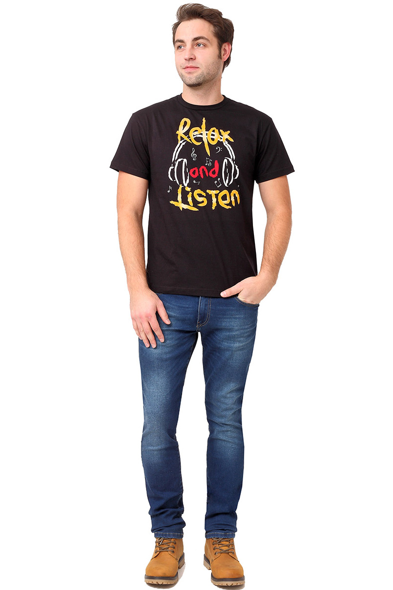 Футболка мужская F5 TR Plain Relax, цвет: черный. 270116. Размер M (48)270116_black Футболка мужская F5 TR Plain Relax, цвет: черный. 270116. Размер M (48)270116_blackСтильная мужская футболка F5 выполнена из натурального хлопка. Футболка с коротким рукавом и круглым вырезом горловины оформлена принтом.