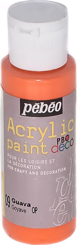 Pebeo Краска акриловая декоративная Acrylic Paint цвет 09 гуава 59 мл