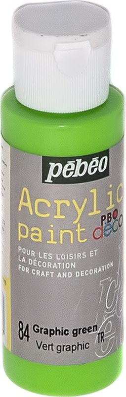 Pebeo Краска акриловая декоративная Acrylic Paint 097084 зеленый неоновый 59 мл097084 Pebeo Краска акриловая декоративная Acrylic Paint 097084 зеленый неоновый 59 мл097084Декоративные акриловые краски Acrylic Paint предназначены для росписи по дереву, гипсу, картону и другим поверхностямКраски смешиваются друг с другомВодостойкие после высыханияОбладают высокой покрывной способностьюИмеют матовый блескРазводятся водой