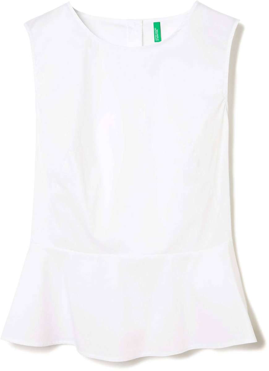 Блузка женская United Colors of Benetton, цвет: белый. 5EF25Q803_101. Размер XS (40/42)5EF25Q803_101 Блузка женская United Colors of Benetton, цвет: белый. 5EF25Q803_101. Размер XS (40/42)5EF25Q803_101Блузка женская United Colors of Benetton выполнена из качественного материала. Модель без рукавов с круглым вырезом горловины.