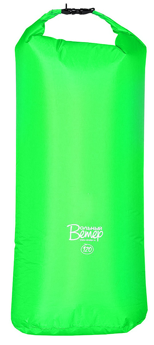 Гермомешок Вольный ветер Taffeta, цвет: салатовый, 120 л21033_салатовый Гермомешок Вольный ветер Taffeta, цвет: салатовый, 120 л21033_салатовыйГермомешок Taffeta - это лёгкий и вместительный гермомешок, изготовленный из ткани таффета. Такой сверхлёгкий гермомешок особенно актуален для походов в горы, где на счету каждый грамм.Гермомешок выполнен из материала с полиуретановым покрытием Nylon Taffeta PU 5000. Все швы гермомешка проварены полиуретановой пленкой. Для более качественной скрутки для закрывания - вдоль клапана пришита пластиковая лента.Если гермоупаковка из ПВХ отличается прочностью, то гермоупаковка из Таффеты - легкостью, притом что водостойкость у Таффеты - 5000 МВС. Рекомендуется использовать как непромокаемую вкладку в рюкзак или для дополнительной защиты особо ценных вещей: продуктов, аптечки, спальника. Высота полная: 122 см.Высота рабочая (без скрутки): 102 см.Ширина дна: 45 см.