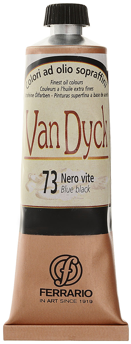 Ferrario Краска масляная Van Dyck цвет №73 черно-синий 60 мл