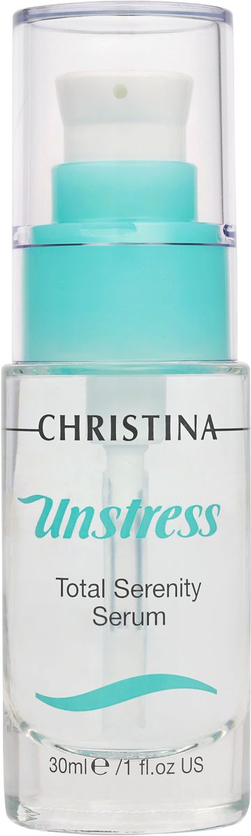 Christina Unstress Total Serenity Serum - Успокаивающая сыворотка Тотал 30 млUSF1 Christina Unstress Total Serenity Serum - Успокаивающая сыворотка Тотал 30 млUSF1Глубоко проникающая Успокаивающая сыворотка «Тоталь» Christina Unstress Total Serenity Serum с пробиотическим действием очень мягко, но очень эффективно укрепляет природную защиту, в том числе ДНК и функции клеток. Содержит суперантиоксидант пикногенол, стабилизатор коллагена, который укрепляет структуру клетки и предотвращает нехватку кальция, оздоравливая изнутри. Успокаивающая сыворотка «Тоталь» Christina улучшает защитные функции иммунитета против негативного влияния стресса благодаря мощному сочетанию морских водорослей, глубоко проникающих антиоксидантных пептидов и гиалуроновой кислоты, восстанавливающей природный водный механизм.Объем: 30 мл