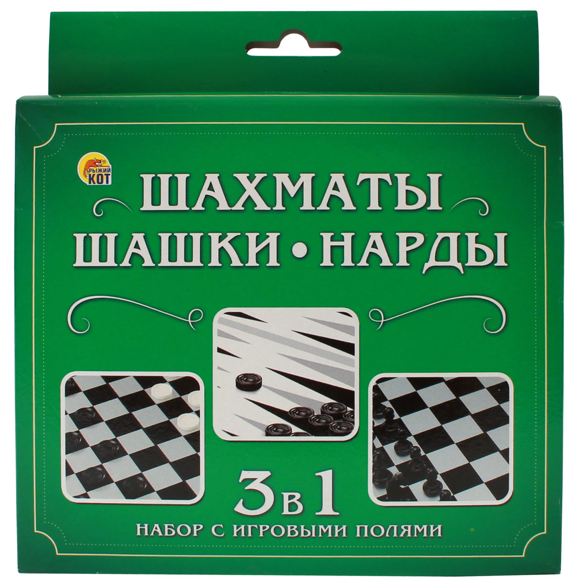 Рыжий Кот Настольная игра Шахматы шашки нарды Ин-1619