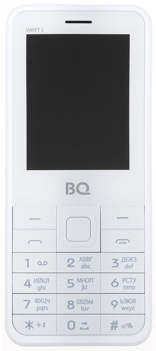 BQ 2411 Swift L, Gold85953596 BQ 2411 Swift L, Gold85953596BQ 2411 Swift L - простой и удобный кнопочный телефон с металлической задней крышкой, защищающей его от ударов и падений. Благодаря поддержке двух SIM-карт вы сможете подобрать оптимальные тарифные планы мобильных операторов.Встроенный FM-приёмник позволяет прослушивать радио-каналы. Кроме того, с помощью этого телефона вы также сможете слушать музыку. Устройство поддерживает карты памяти до 16 Гб, что позволит вам сохранить множество музыкальных композиций.Телефон также поддерживает технологию Bluetooth, что даёт возможность передавать файлы без помощи кабеля.Телефон сертифицирован EAC и имеет русифицированную клавиатуру, меню и Руководство пользователя.