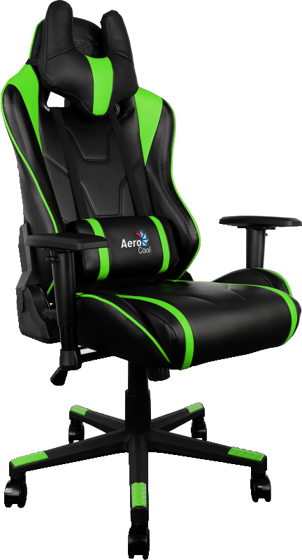 Aerocool AC220-BG, Black Green игровое кресло428438 Aerocool AC220-BG, Black Green игровое кресло428438Игровое кресло Aerocool AC220 по внешнему виду напоминает сидение спортивной машины. С ним ваша комната превратится в настоящий геймерский болид. Почувствуйте мягкость качественной искусственной кожи и рельеф отделки под углеволокно. Захотелось немного вздремнуть, чтобы повысить продуктивность, встряхнуть свою память и пополнить запасы энергии? Просто откиньте спинку кресла на 180°, ложитесь поудобнее и наслаждайтесь легким сном или отдыхом. Настоящее гоночное кресло (с гоночными полосами!) и поддерживающей набивкой во всех точках контакта с телом пользователя. Оно готово обеспечить долгие часы комфортной игры!Это игровое кресло идеально подходит геймерам ростом от 160 до 185 сантиметров. Благодаря пневматическому приводу высоту сидения легко можно подстроить под высоту стола или экрана монитора. Кроме того, сидение вращается на 360 градусов и наклоняется под нужным пользователю углом, если замок механизма наклона разблокирован.Чтобы наслаждаться любимыми играми часами и не уставать, подлокотники кресла можно поднять на нужную высоту и развернуть в любую удобную пользователю сторону.
