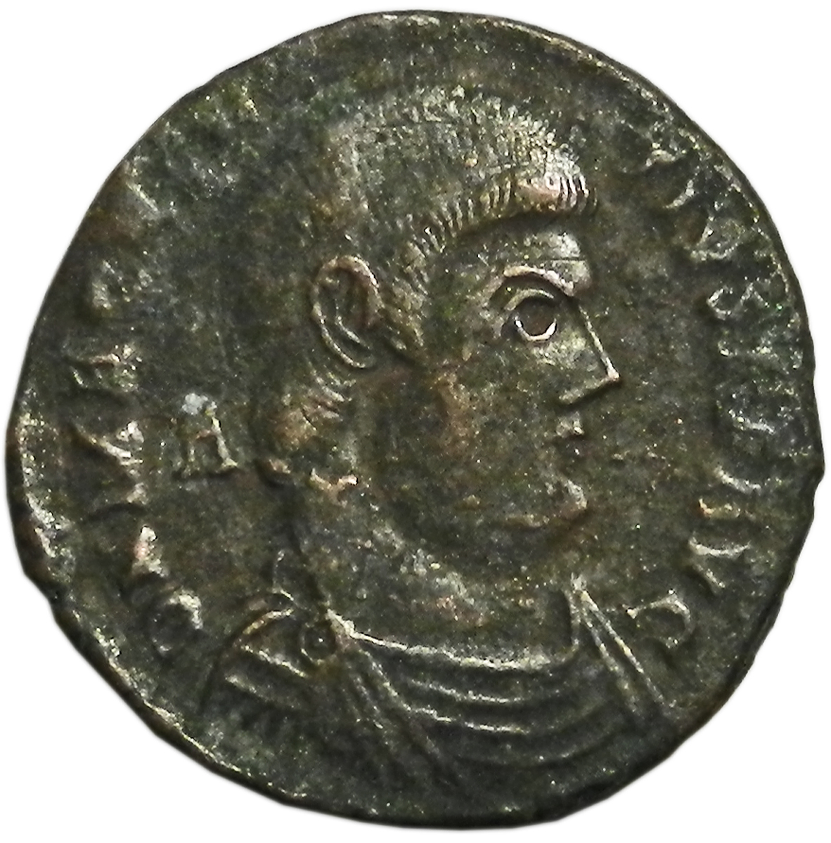 Монета фоллис. Магн Магненций, 350-351 гг. Бронза. Античный Рим (Император)