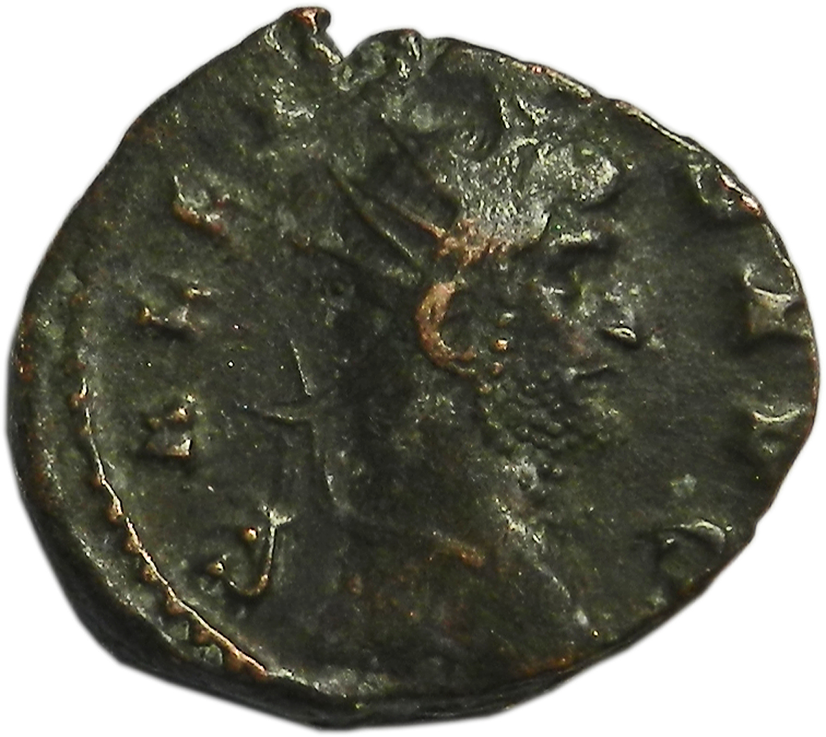 Монета антониниан. Галлиен, 260-268 гг. Медь. Античный Рим (Провиденция)