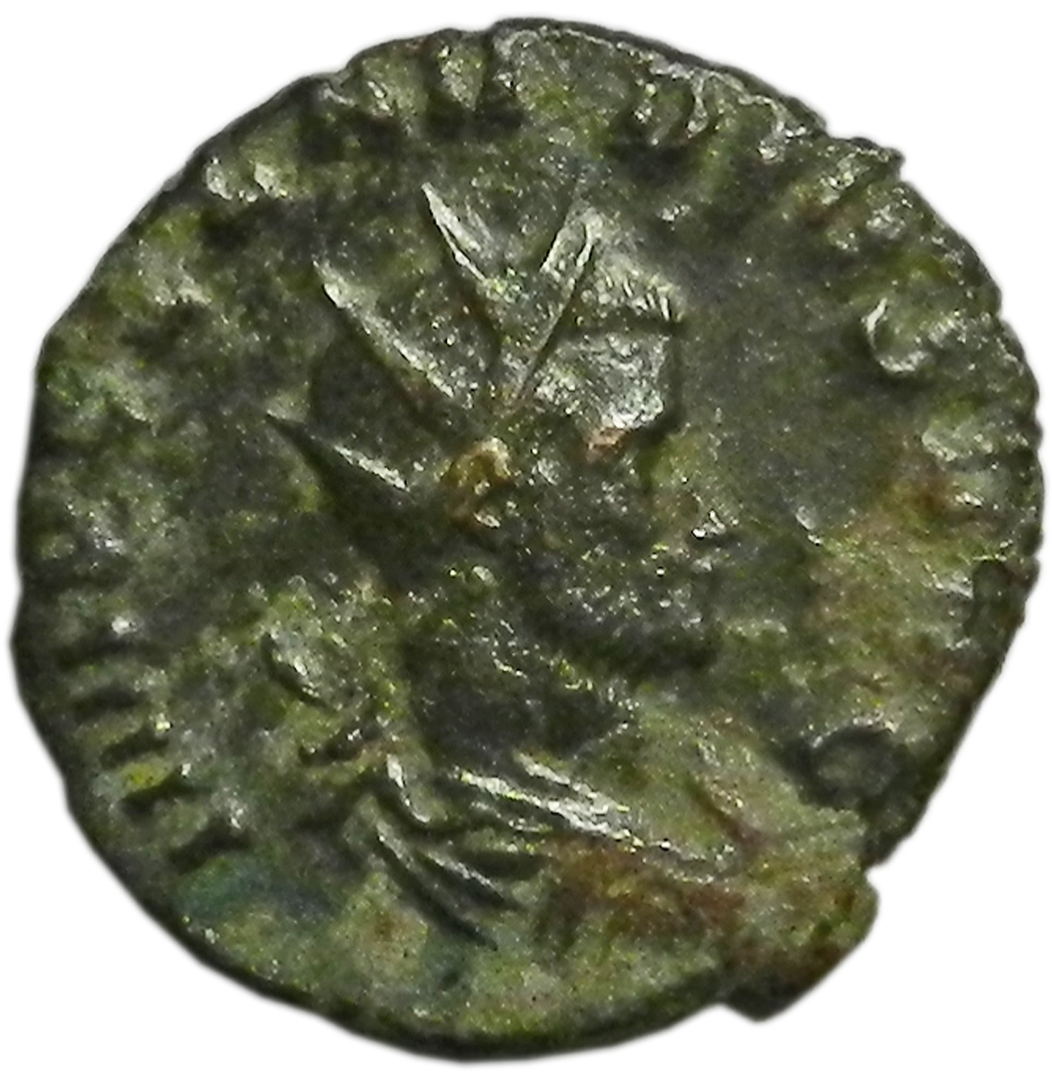 Монета антониниан. Клавдий II Готский, 269 год. Бронза. Античный Рим (Юпитер)