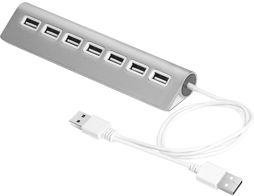 Greenconnect UH227, Silver USB-концентратор