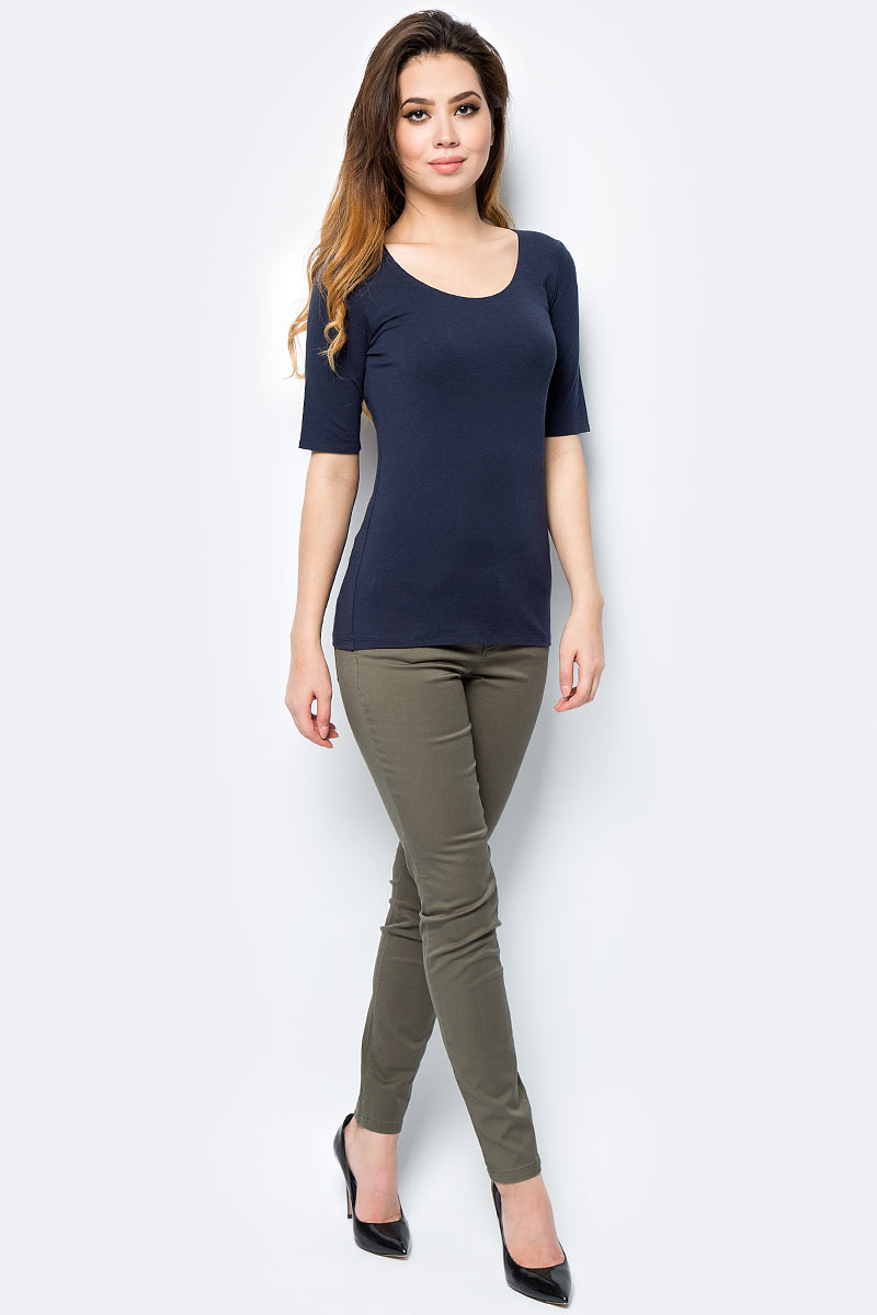Футболка женская United Colors of Benetton, цвет: синий. 3BTME1D17_06U. Размер L (46/48)3BTME1D17_06U Футболка женская United Colors of Benetton, цвет: синий. 3BTME1D17_06U. Размер L (46/48)3BTME1D17_06UФутболка женская United Colors of Benetton выполнена из качественного материала. Модель с круглым вырезом горловины и короткими рукавами.