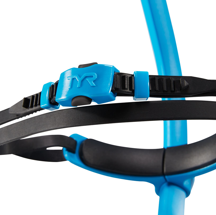 Трубка для плавания TYR "Ultralight Junior Snorkel", цвет: голубой. LSNRKLJR