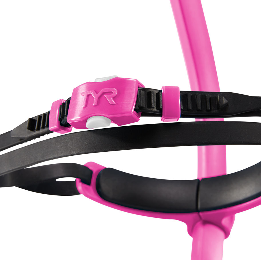 Трубка для плавания Tyr "Ultralight Junior Snorkel", цвет: розовый. LSNRKLJR