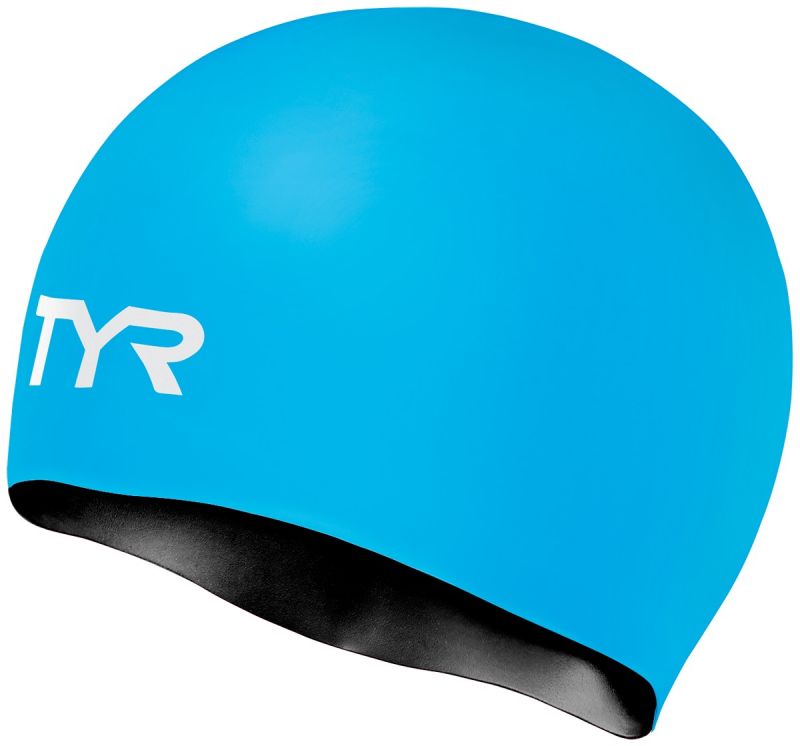 Шапочка плавательная Tyr Silicone Reversible Cap, цвет: голубой. LCSREVLCSREV Шапочка плавательная Tyr Silicone Reversible Cap, цвет: голубой. LCSREVLCSREVДвухсторонняя силиконовая шапочка TYR – изготовлена из высококачественного материала устойчивого к воздействию хлорированной воды, что гарантирует долгий срок службы. Материал шапочки не вызывает раздражения кожи и других аллергических реакций. Прекрасный вариант для тренировок в бассейне.