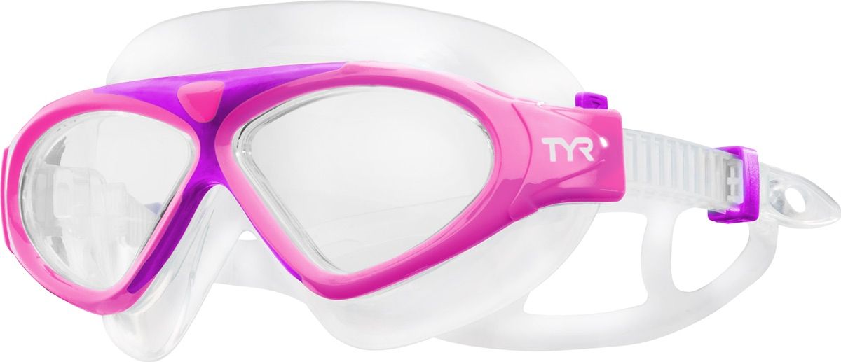 Маска для плавания детская Tyr Junior Magna Swim Mask, цвет: розовый. LGMSMJLGMSMJ Маска для плавания детская Tyr Junior Magna Swim Mask, цвет: розовый. LGMSMJLGMSMJДетская маска TYR Magna Swim Mask отлично подойдет как для занятий спортом и отдыхом на открытой воде, так и для тренировок в бассейне. Широкие линзы обеспечивают четкий обзор под водой и защитят от ультрафиолетовых лучей. Уплотнитель и ремешок изготовленные из силикона, обеспечивают комфортную и удобную посадку маски. Легкая настройка маски позволит подобрать нужный вам размер.