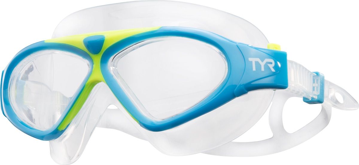 Маска для плавания Tyr Magna Swim Mask, цвет: голубой, желтый. LGMSMALGMSMA Маска для плавания Tyr Magna Swim Mask, цвет: голубой, желтый. LGMSMALGMSMAМаска TYR Magna Swim Mask отлично подойдет как для занятий спортом и отдыхом на открытой воде, так и для тренировок в бассейне. Широкие линзы обеспечивают четкий обзор под водой и защитят от ультрафиолетовых лучей. Уплотнитель и ремешок изготовленные из силикона, обеспечивают комфортную и удобную посадку маски. Легкая настройка маски позволит подобрать нужный вам размер.