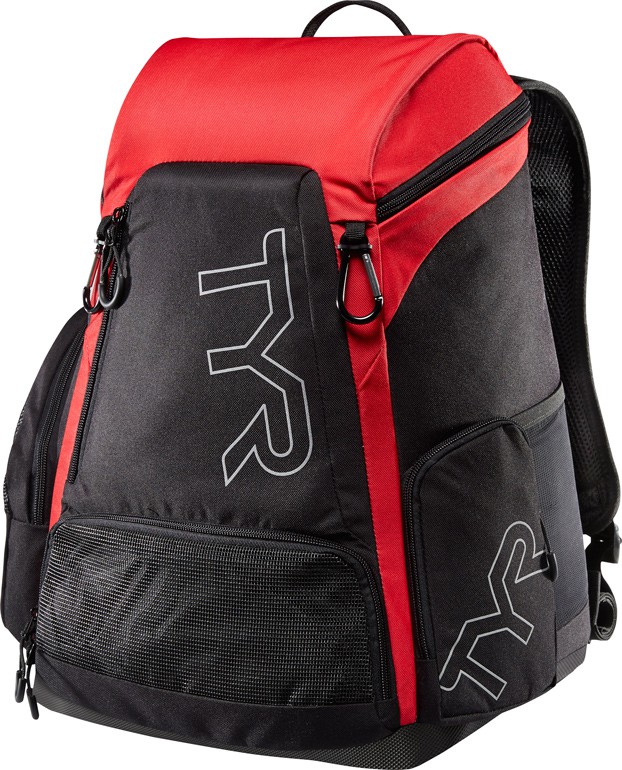 Рюкзак Tyr Alliance 30L Backpack, цвет: черный, красный. LATBP30LATBP30 Рюкзак Tyr Alliance 30L Backpack, цвет: черный, красный. LATBP30LATBP30Рюкзак TYR Alliance 30L Backpack – новая версия рюкзака Alliance Team Mini Backpack с более современным дизайном и увеличенным рабочим пространством. Рюкзак сконструирован для пловцов: есть отделение для влажных и сухи вещей, имеются передние и боковые кармана, защитное пространство для крупной электроники, регулируемые ремни, 2 карабина-крючка для подвешивания вещей или сеток.Рюкзак разработан с использованием технологичных тканей, что бы обеспечить легкость, прочность и водостойкость.Размер: 45см х 32см х 24 смОбъем: 30 литров