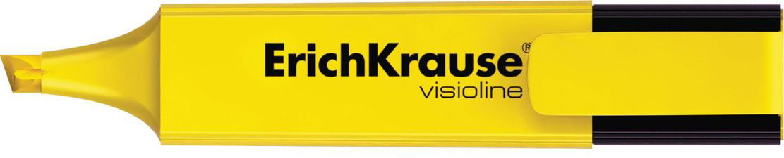 Erich Krause Маркер Visioline V-20 желтый 3094030940 Erich Krause Маркер Visioline V-20 желтый 3094030940Маркер для выделения текста предназначен для работы на всех типах бумаги, в том числе на бумаге для факсов и копировальных машин. Скошенный пишущий узел позволяет варьировать ширину письма. Широкое перо 5. 2 мм удобно для выделения текста, а тонкое 0. 6 мм –для подчеркивания. Длина непрерывной линии 673 м. Флуоресцентные чернила на водной основе. Быстро высыхают после нанесения. Непросвечиваются через бумагу.