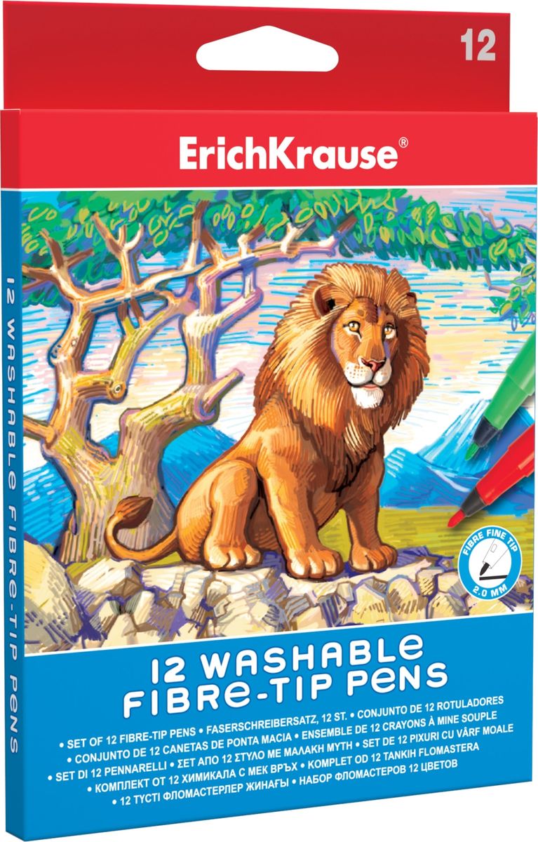Erich Krause Фломастеры Art Berry 12 шт 3856438564 Erich Krause Фломастеры Art Berry 12 шт 3856438564Длина непрерывной линии 480м. Чернила на водной основе. Пишущий узел 2 мм выдерживает сильное нажатие и сохраняет форму в течение длительного срока. Упаковка - картонный короб с европодвесом.