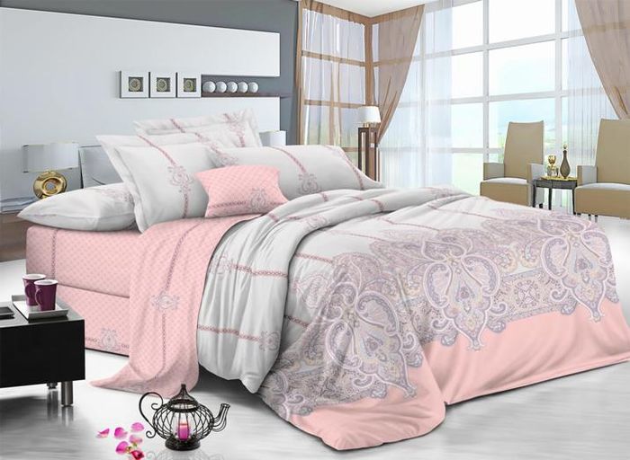 Комплект белья Soft Line, семейный, наволочки 50х70, цвет: мультиколор. 60296029 Комплект белья Soft Line, семейный, наволочки 50х70, цвет: мультиколор. 60296029Постельное белье SL из сатина с декоративной отделкой