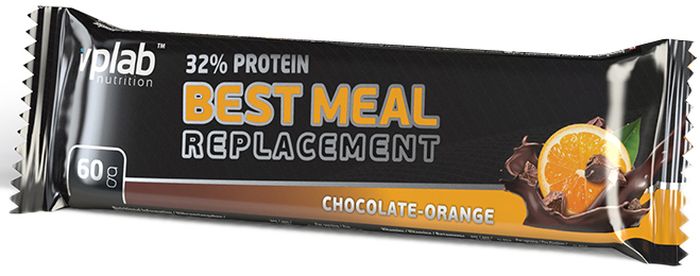 Батончик VPLab Best Meal Replacement Bar, апельсин, шоколад, 60 г