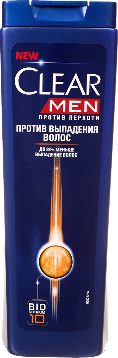 Clear Men Шампунь против перхоти Против выпадения волос 400 мл0517502911 Clear Men Шампунь против перхоти Против выпадения волос 400 мл0517502911Созданный специально для мужчин, Шампунь Против выпадения волос с технологией укрепления на основе женьшеня помогает укрепить волосы, придать им более густой вид от корней до кончиков. Комплекс Nutrium 10, входящий в состав шампуня — это насыщенная смесь 10 питательных веществ и растительных активных компонентов. При регулярном применении он активирует естественный защитный слой против перхоти кожи головы, позволяя вам гарантированно защищаться от перхоти.