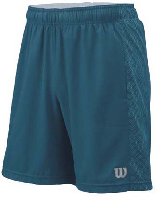 Шорты для тенниса мужские Wilson FW Raz 8 Short, цвет: бирюзовый. WRA760702. Размер M (50)WRA760702 Шорты для тенниса мужские Wilson FW Raz 8 Short, цвет: бирюзовый. WRA760702. Размер M (50)WRA760702Мужские шорты для тенниса Wilson FW Raz 8 Short - это незаменимый атрибут в гардеробе любого спортсмена. Стильные удобные шортывыполнены из качественного материала, благодаря чему превосходно сидят, не стесняют движений и великолепно отводят влагу, оставляя тело сухим даже во время интенсивных тренировок.Модель дополнена широкой эластичной резинкой на талии.Устремляясь за очередным укороченным ударом и высоким мячом, используйте всю силу ног, а легкие шорты помогут вам в этом: они подаряткомфорт и полную свободу движений. Эти модные шорты послужат отличным дополнением к вашему спортивному гардеробу. В них вы всегдабудете чувствовать себя уверенно и комфортно.