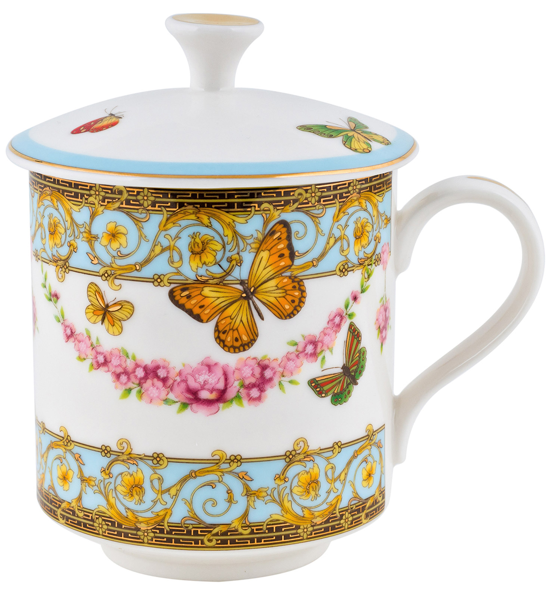 Кружка Elff Decor Italy design, с крышкой, 320 мл130-016 Кружка Elff Decor Italy design, с крышкой, 320 мл130-016Кружка из серии посуды Italy design, в которой каждый предмет выглядит невероятно нежно и изысканно. Нежные цветы и порхающие бабочки, эта роскошная коллекция - образец гармоничного дизайна в романтическом стиле. Оригинальная посуда на ножках сделает неповторимым ваш интерьер !