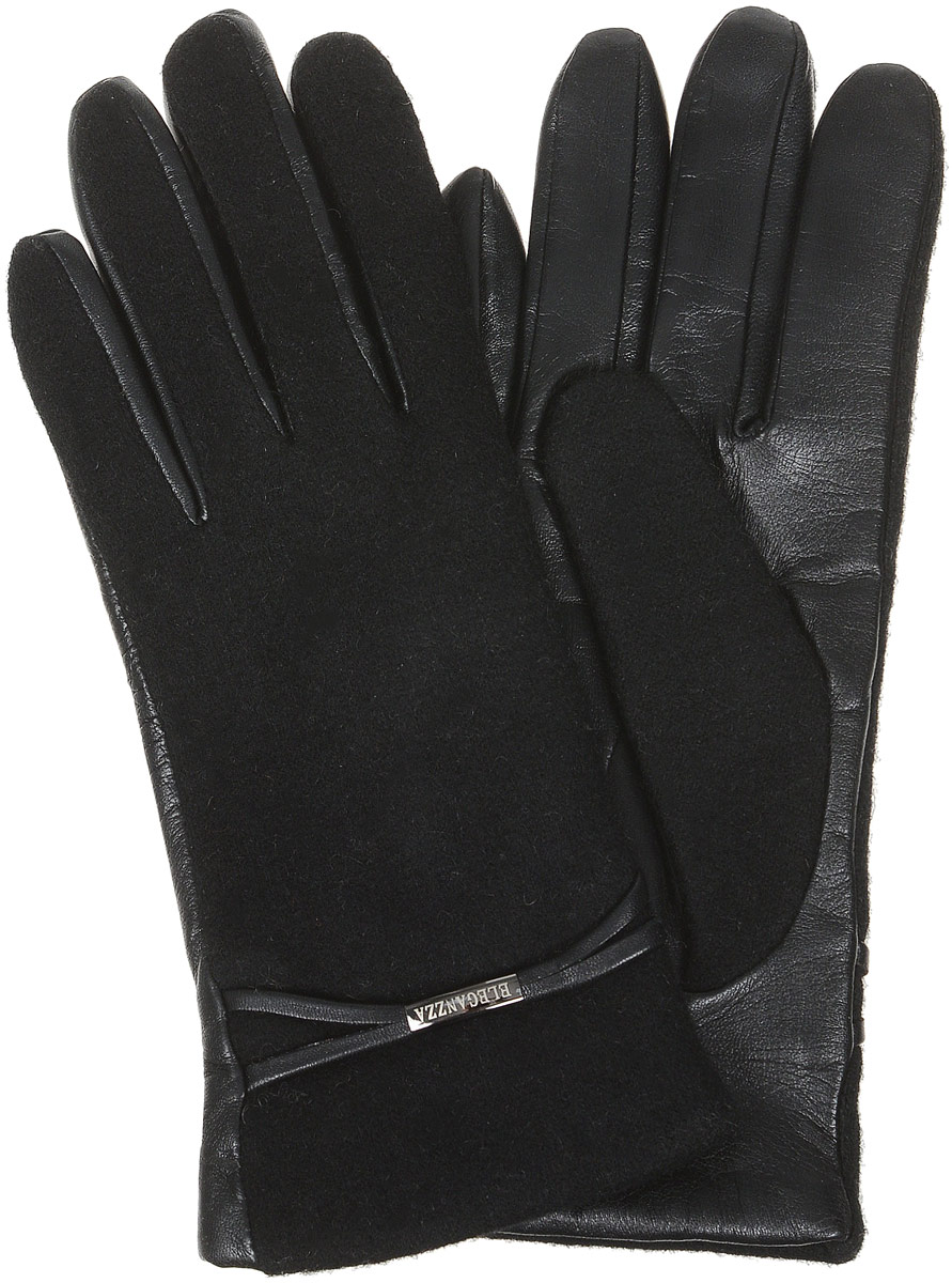 Перчатки женские Eleganzza, цвет: черный. IS0150. Размер 6,5