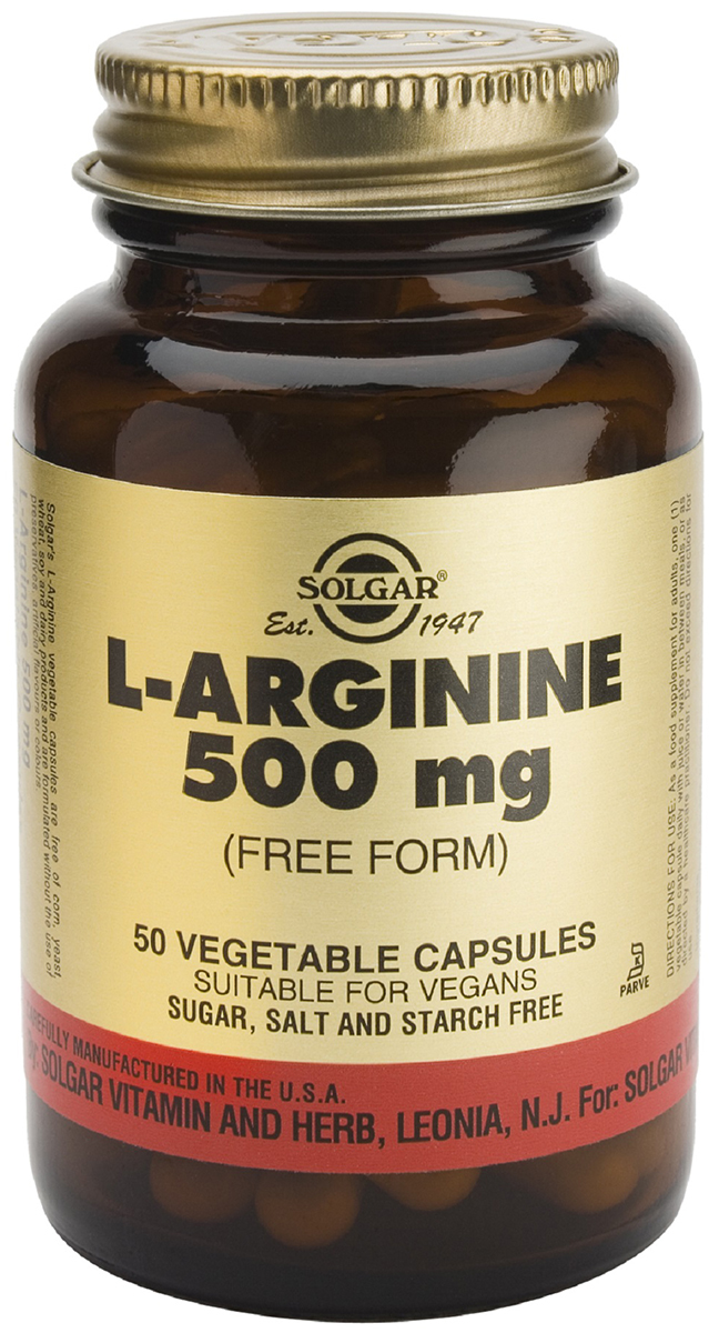 Солгар L-аргинина капсулы 500 мг №50