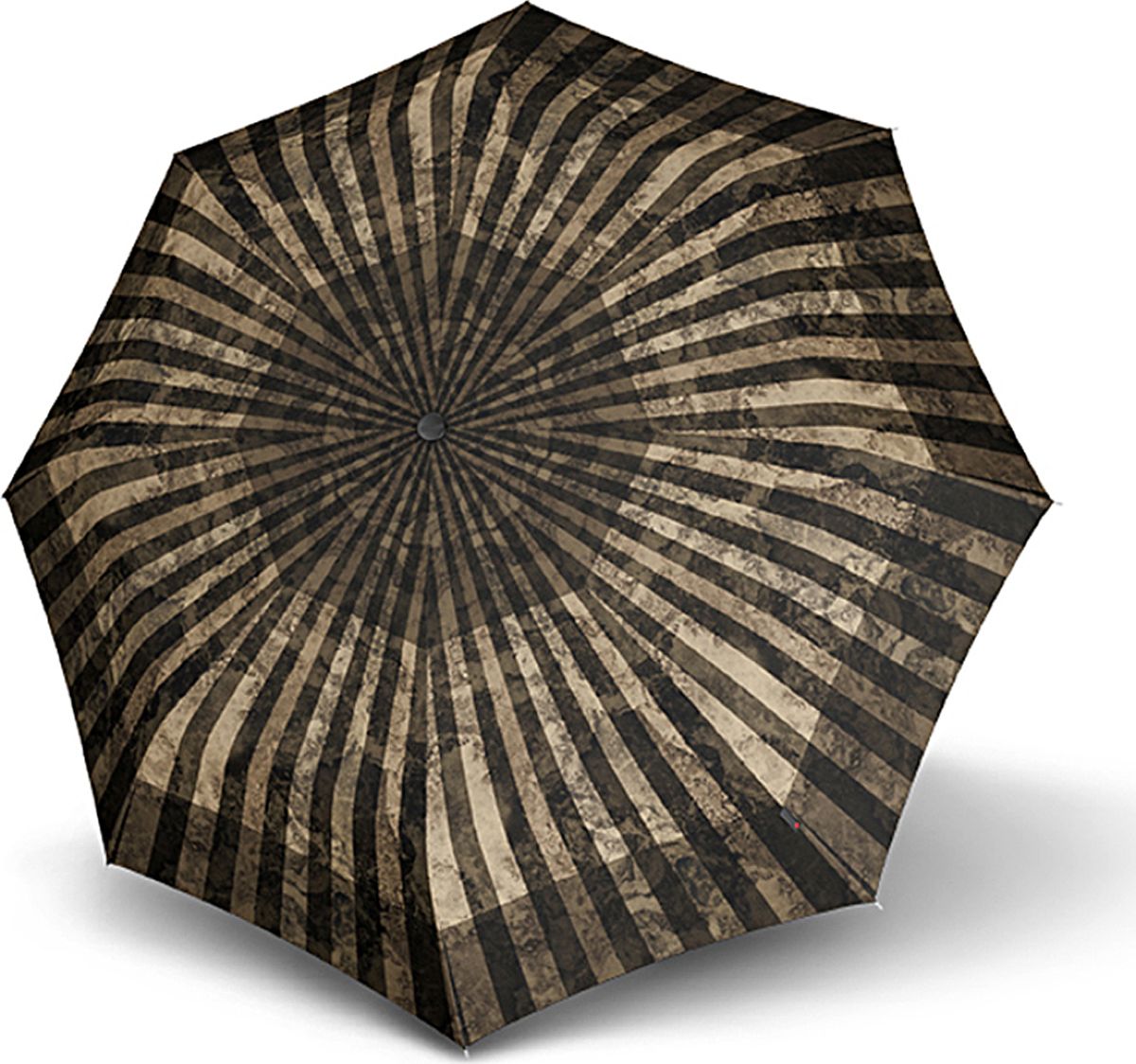 Зонт женский Knirps, автомат, 3 сложения, цвет: коричневый, бежевый. 9532008187