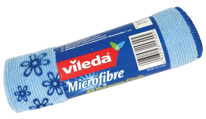 Салфетка универсальная Vileda Микрофибра, цвет: голубой, 32 см х 32 см138540_голубой Салфетка универсальная Vileda Микрофибра, цвет: голубой, 32 см х 32 см138540_голубойУниверсальная салфетка Vileda Микрофибра предназначена для сухой и влажной уборки. В сухом виде - для удаления пыли, во влажном - для удаления загрязнений и полировки. Она устраняет жир, грязь без следа и разводов. Изделие используется без чистящих средств. Салфетка имеет абразивный рисунок для безопасного удаления застарелых загрязнений.Размер: 32 см х 32 см.