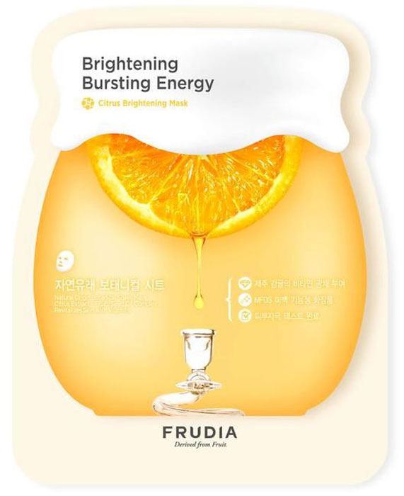 Frudia Citrus Маска с цитрусом, придающая сияние коже, 5 шт x 27 мл