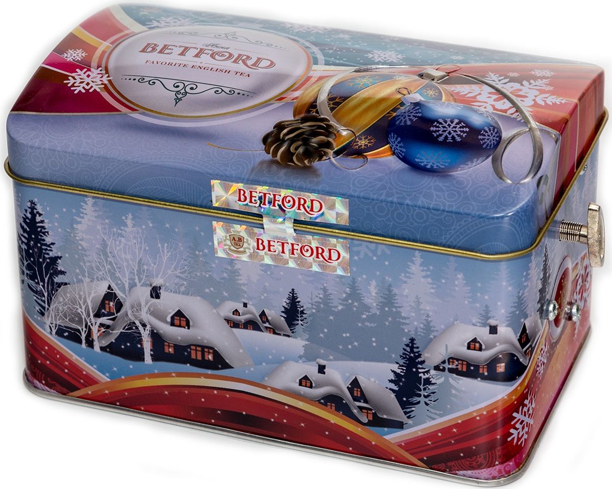 Betford Музыкальный Сундучок Зимняя фантазия чай черный,100 г4792021031960 Betford Музыкальный Сундучок Зимняя фантазия чай черный,100 г4792021031960Два верхних листа чайного куста — самые нежные и сочные листья, собирают вручную, тщательно отбирают и купажируют в элитный цейлонский сорт особой скрутки листа Jumbo Pekoe. Этот сорт, соединив в себя самое лучшее — щедрость природы и заботу человека, — стал поистине элитным напитком.Состав: чай черный байховый цейлонский стандарт РЕКОЕ.Сорт: высший, стандарт РЕКОЕПроизводитель : Шри ЛанкаСрок годности: 36 месяцев с даты изготовления.Фасовка: ж/б, 100 г.В коробке: 12 банок.