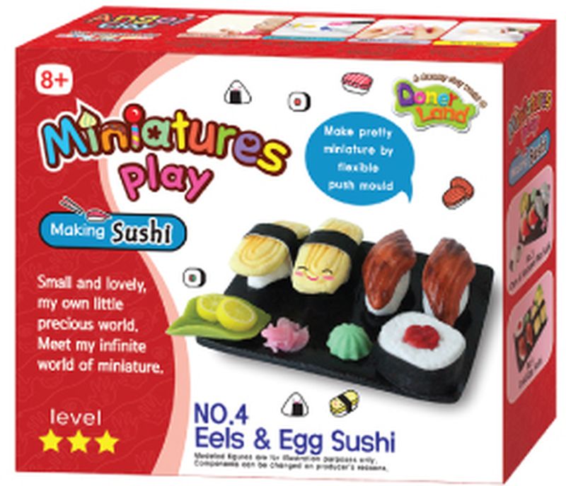 Miniatures Play Масса для лепки Eels & Egg Sushi