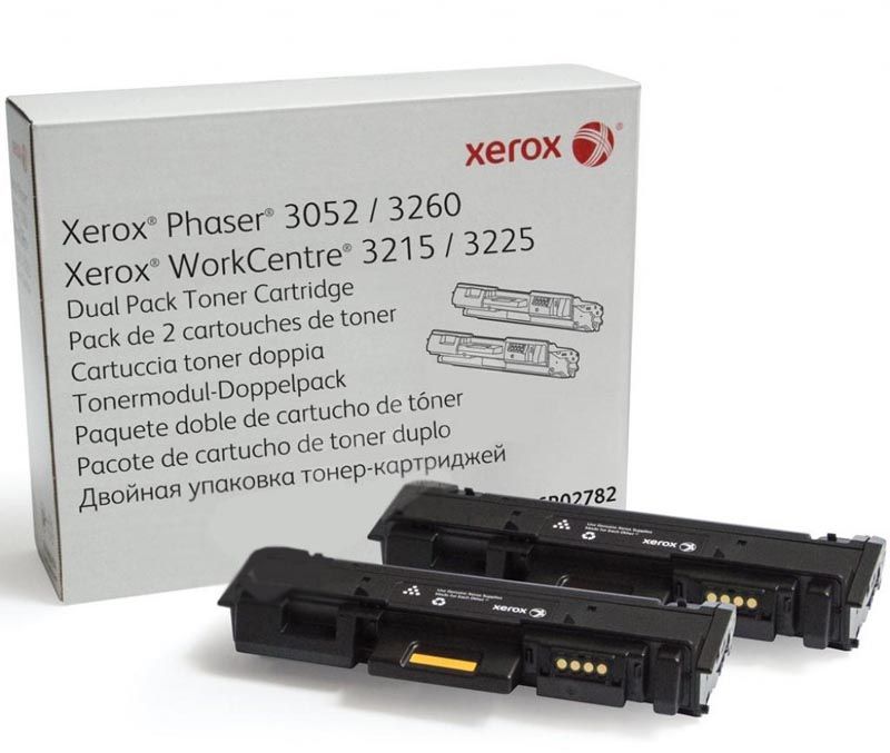 Xerox 106R02782, Black комплект картриджей для Xerox Phaser 3052, 3260/WorkCentre 3215, 3225