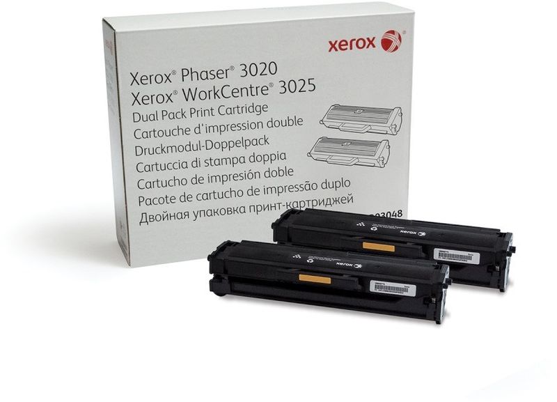 Xerox 106R03048, Black комплект картриджей для Xerox Phaser 3020/WorkCentre 3025