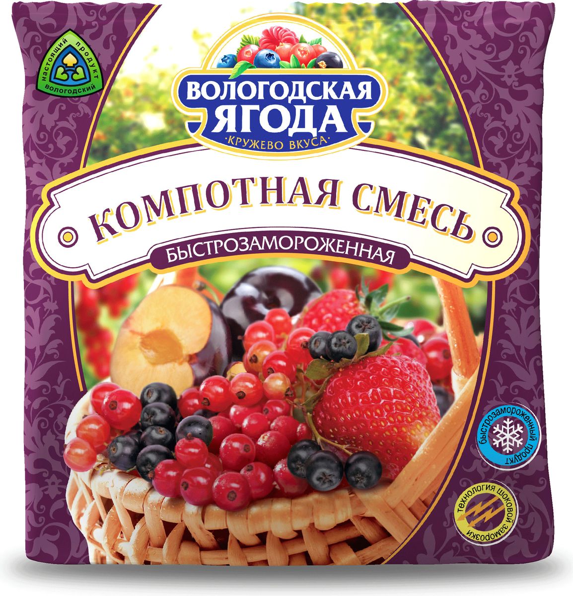 Кружево Вкуса Компотная смесь быстрозамороженная, 300 г