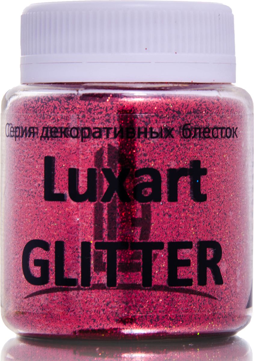 Luxart Блестки декоративные LuxGlitter цвет красный 80 мл