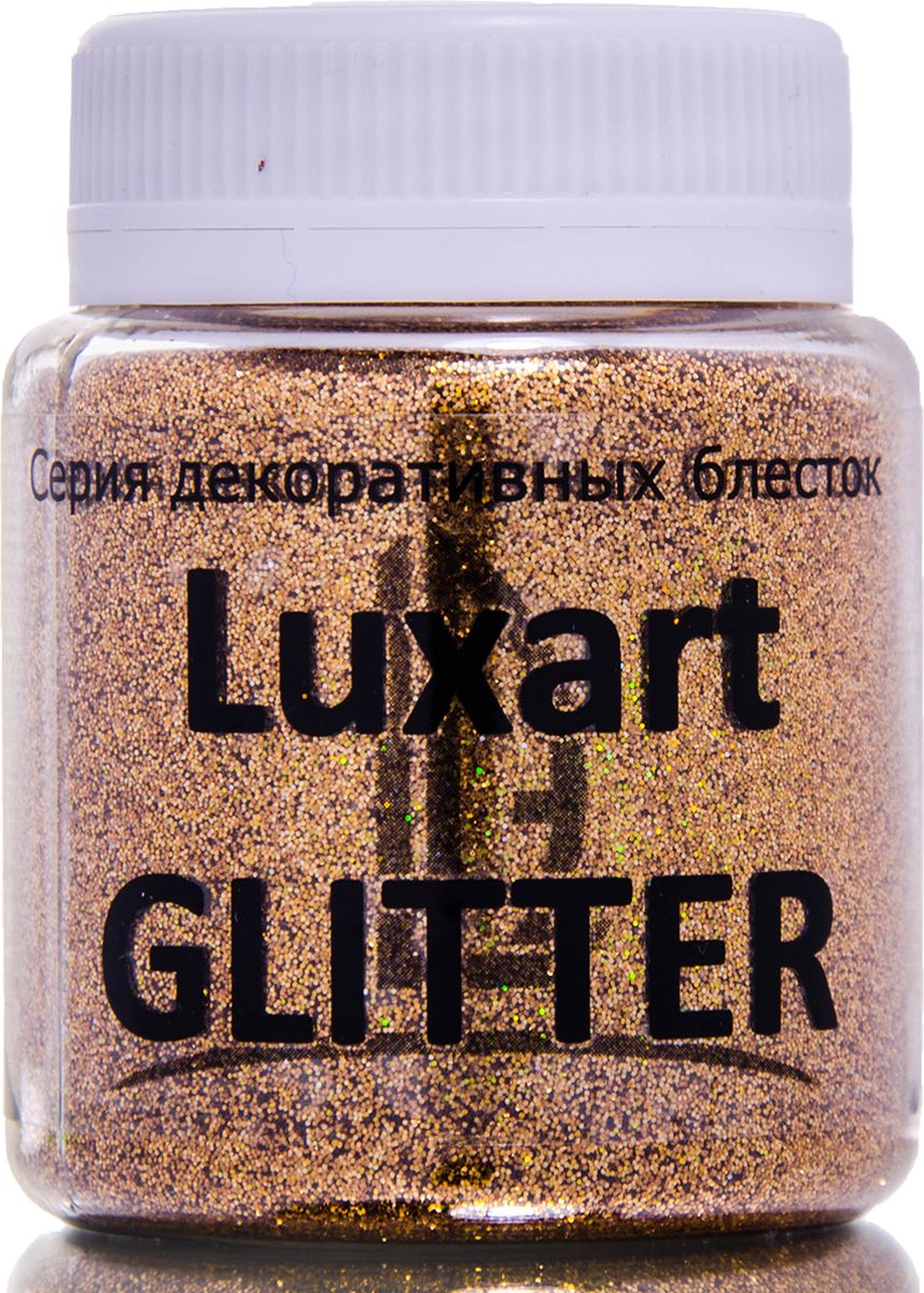 Luxart Блестки декоративные LuxGlitter цвет бронза 80 мл