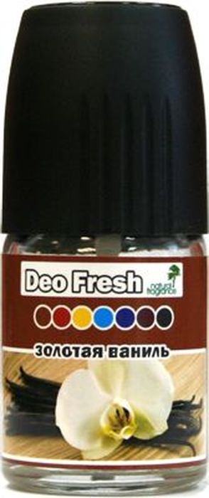 Ароматизатор автомобильный FKVJP Deo Fresh. Золотая ваниль, спрей, 50 млSPDF-92 Ароматизатор автомобильный FKVJP Deo Fresh. Золотая ваниль, спрей, 50 млSPDF-92Автомобильный ароматизатор эффективно устраняет неприятные запахи и придает приятный аромат кофе. Кроме того, ароматизатор обладает элегантным дизайном.