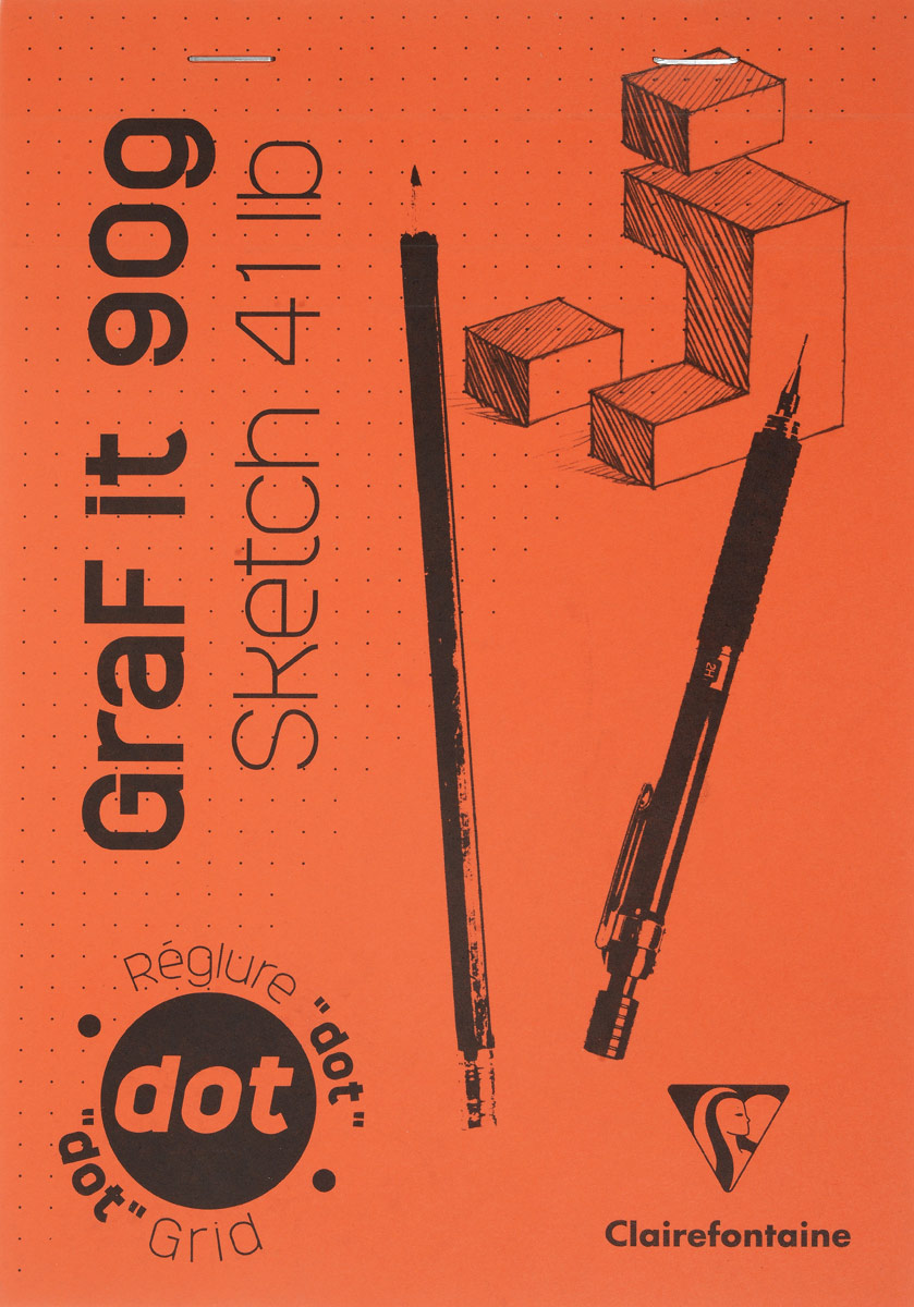 Блокнот Clairefontaine Graf It. Dot Grid, для сухих техник, с перфорацией, цвет: оранжевый, формат A5, 80 листов96651С_оранжевый Блокнот Clairefontaine Graf It. Dot Grid, для сухих техник, с перфорацией, цвет: оранжевый, формат A5, 80 листов96651С_оранжевыйОригинальный блокнот Clairefontaine Graf It. Dot Grid идеально подойдет для памятных записей, любимых стихов, рисунков и многого другого. Плотная обложка предохраняет листы от порчи и замятия. Блокнот формата А5 содержит 80 листов, чего хватит на долгое время.Такой блокнот станет забавным и практичным подарком - он не затеряется среди бумаг, и долгое время будет вызывать улыбку окружающих.