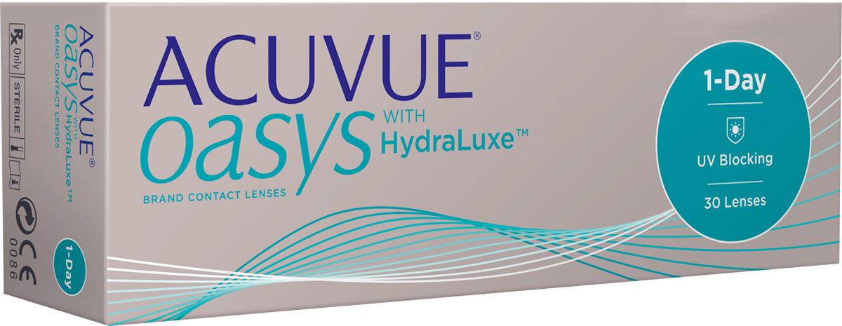 Johnson & Johnson контактные линзы 1-Day ACUVUE Oasys with Hydraluxe 30pk /Радиус 8.5 /Диоптрии -9.00