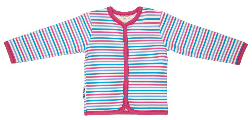 Кофта детская Luky Child, цвет: розовый, бирюзовый. А6-120. Размер 62/68